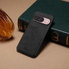 For Google Pixel 10 Pro / Pixel 10 Denior D09 PU Dual Card Slot Back Cover Phone Case(Black) - 2