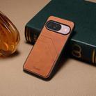 For Google Pixel 10 Pro / Pixel 10 Denior D09 PU Dual Card Slot Back Cover Phone Case(Brown) - 2
