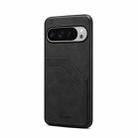 For Google Pixel 10 Pro XL Denior D09 PU Dual Card Slot Back Cover Phone Case(Black) - 1