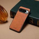 For Google Pixel 10 Pro XL Denior D09 PU Dual Card Slot Back Cover Phone Case(Brown) - 2