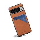 For Google Pixel 10 Pro XL Denior D09 PU Dual Card Slot Back Cover Phone Case(Brown) - 3