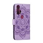 For Motorola Moto Edge Plus Mandala Embossing Pattern Horizontal Flip PU Leather Case with Holder & Card Slots & Walle & Lanyard(Purple) - 2