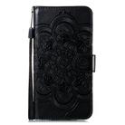 For Motorola Moto Edge Plus Mandala Embossing Pattern Horizontal Flip PU Leather Case with Holder & Card Slots & Walle & Lanyard(Black) - 2