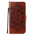 For Motorola Moto Edge Plus Mandala Embossing Pattern Horizontal Flip PU Leather Case with Holder & Card Slots & Walle & Lanyard(Brown) - 2