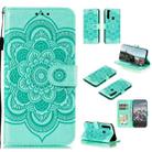 For Motorola Moto G Stylus Mandala Embossing Pattern Horizontal Flip PU Leather Case with Holder & Card Slots & Walle & Lanyard(Green) - 1