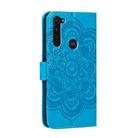 For Motorola Moto G Stylus Mandala Embossing Pattern Horizontal Flip PU Leather Case with Holder & Card Slots & Walle & Lanyard(Blue) - 3