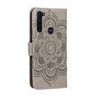 For Motorola Moto G Stylus Mandala Embossing Pattern Horizontal Flip PU Leather Case with Holder & Card Slots & Walle & Lanyard(Gray) - 3