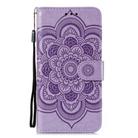 For Motorola Moto G 5G Plus Mandala Embossing Pattern Horizontal Flip PU Leather Case with Holder & Card Slots & Walle & Lanyard(Purple) - 2