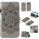 For Motorola Moto G 5G Plus Mandala Embossing Pattern Horizontal Flip PU Leather Case with Holder & Card Slots & Walle & Lanyard(Gray) - 1