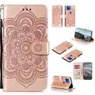 For Motorola Moto G 5G Plus Mandala Embossing Pattern Horizontal Flip PU Leather Case with Holder & Card Slots & Walle & Lanyard(Rose Gold) - 1