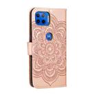 For Motorola Moto G 5G Plus Mandala Embossing Pattern Horizontal Flip PU Leather Case with Holder & Card Slots & Walle & Lanyard(Rose Gold) - 3