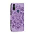 For Motorola Moto E6s (2020) Mandala Embossing Pattern Horizontal Flip PU Leather Case with Holder & Card Slots & Walle & Lanyard(Purple) - 3