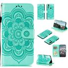 For Motorola Moto G Power Mandala Embossing Pattern Horizontal Flip PU Leather Case with Holder & Card Slots & Walle & Lanyard(Green) - 1