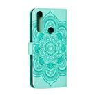 For Motorola Moto G Power Mandala Embossing Pattern Horizontal Flip PU Leather Case with Holder & Card Slots & Walle & Lanyard(Green) - 3