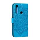 For Motorola Moto G Power Mandala Embossing Pattern Horizontal Flip PU Leather Case with Holder & Card Slots & Walle & Lanyard(Blue) - 3