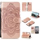 For Motorola Moto G Power Mandala Embossing Pattern Horizontal Flip PU Leather Case with Holder & Card Slots & Walle & Lanyard(Rose Gold) - 1