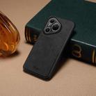 For Huawei Pura 80 Ultra 5G Denior D09 PU Dual Card Slot Back Cover Phone Case(Black) - 2