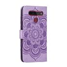 For LG K41S / K51S Mandala Embossing Pattern Horizontal Flip PU Leather Case with Holder & Card Slots & Walle & Lanyard(Purple) - 3