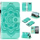 For LG K61 Mandala Embossing Pattern Horizontal Flip PU Leather Case with Holder & Card Slots & Walle & Lanyard(Green) - 1