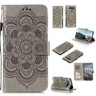 For LG K61 Mandala Embossing Pattern Horizontal Flip PU Leather Case with Holder & Card Slots & Walle & Lanyard(Gray) - 1