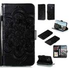 For LG K61 Mandala Embossing Pattern Horizontal Flip PU Leather Case with Holder & Card Slots & Walle & Lanyard(Black) - 1