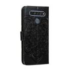 For LG K61 Mandala Embossing Pattern Horizontal Flip PU Leather Case with Holder & Card Slots & Walle & Lanyard(Black) - 3