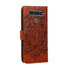 For LG K61 Mandala Embossing Pattern Horizontal Flip PU Leather Case with Holder & Card Slots & Walle & Lanyard(Brown) - 3