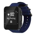 For Garmin Forerunner 35 / 30 / 35J xDfind Ring Buckle Nylon Canvas Watch Band(Midnight Blue) - 1