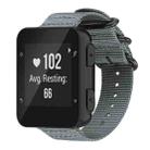 For Garmin Forerunner 35 / 30 / 35J xDfind Ring Buckle Nylon Canvas Watch Band(Grey) - 1