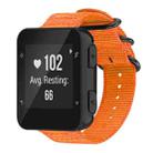 For Garmin Forerunner 35 / 30 / 35J xDfind Ring Buckle Nylon Canvas Watch Band(Orange) - 1