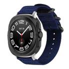 For Samsung Galaxy Watch Ultra / Ultra 2025 xDfind Ring Buckle Nylon Canvas Watch Band(Midnight Blue) - 1