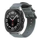 For Samsung Galaxy Watch Ultra / Ultra 2025 xDfind Ring Buckle Nylon Canvas Watch Band(Grey) - 1