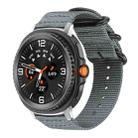 For Samsung Galaxy Watch8 / 8 Classic xDfind Ring Buckle Nylon Canvas Watch Band(Grey) - 1