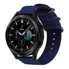 For Samsung Galaxy Watch 7 / 6 / 5 / FE xDfind Ring Buckle Nylon Canvas Watch Band(Midnight Blue) - 1