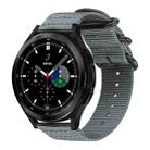 For Samsung Galaxy Watch 7 / 6 / 5 / FE xDfind Ring Buckle Nylon Canvas Watch Band(Grey) - 1