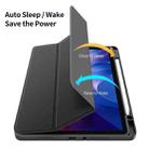 For Xiaomi Redmi Pad 2 DUX DUCIS TOBY Series Antiskid Leather Tablet Case with Sleep / Wake-up Function(Black) - 3
