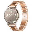 14mm xDfind Three Beads Metal Resin Watch Band(Rose Gold Brown) - 1