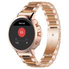 18mm xDfind Three Beads Metal Resin Watch Band(Rose Gold Brown) - 1