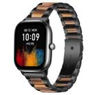 20mm xDfind Three Beads Metal Resin Watch Band(Black Brown) - 1