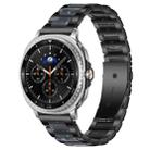 For Samsung Galaxy Watch8 / 8 Classic xDfind Three Beads Metal Resin Watch Band(Black Blue) - 1