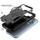 For iPhone 17 Pro Max Armor Magsafe Holder PC Hybrid TPU Phone Case(Black) - 3