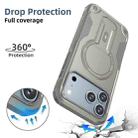 For iPhone 17 Pro Max Armor Magsafe Holder PC Hybrid TPU Phone Case(Grey) - 2