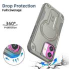 For iPhone 17 Armor Magsafe Holder PC Hybrid TPU Phone Case(Grey) - 2