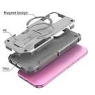 For iPhone 17 Armor Magsafe Holder PC Hybrid TPU Phone Case(Grey) - 3