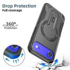 For iPhone 17 Air Armor Magsafe Holder PC Hybrid TPU Phone Case(Black) - 2