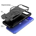For iPhone 17 Air Armor Magsafe Holder PC Hybrid TPU Phone Case(Black) - 3