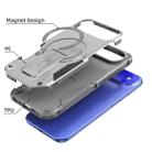 For iPhone 17 Air Armor Magsafe Holder PC Hybrid TPU Phone Case(Grey) - 3