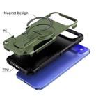 For iPhone 17 Air Armor Magsafe Holder PC Hybrid TPU Phone Case(Army Green) - 3
