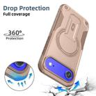 For iPhone 17 Air Armor Magsafe Holder PC Hybrid TPU Phone Case(Desert Gold) - 2