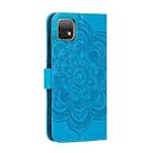 For Huawei Enjoy 20 Mandala Embossing Pattern Horizontal Flip PU Leather Case with Holder & Card Slots & Walle & Lanyard(Blue) - 3